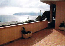Terrasse untere Ferienwohnung, Privathaus Regina-Bella, Capoliverie, Insel Elba