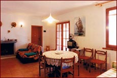 30m² Wohnzimmer mit Kamin, Ferienhaus Santini, Marina di Campo, Insel Elba