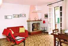 Wohnzimmer, Ferienwohnung Villa Jutta, Seccheto/Marmeggi, Insel Elba