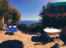 Terrasse, Ferienhaus Seccheto-Villina, Seccheto, Insel Elba